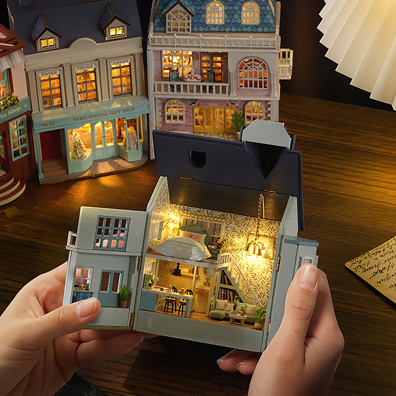DIY Mini Wooden Dollhouse With - Philodendron Pink Princess recensie en prijs