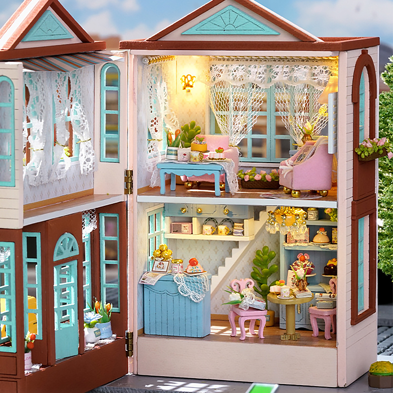 DIY Mini Wooden Dollhouse With - Philodendron Pink Princess recensie en prijs