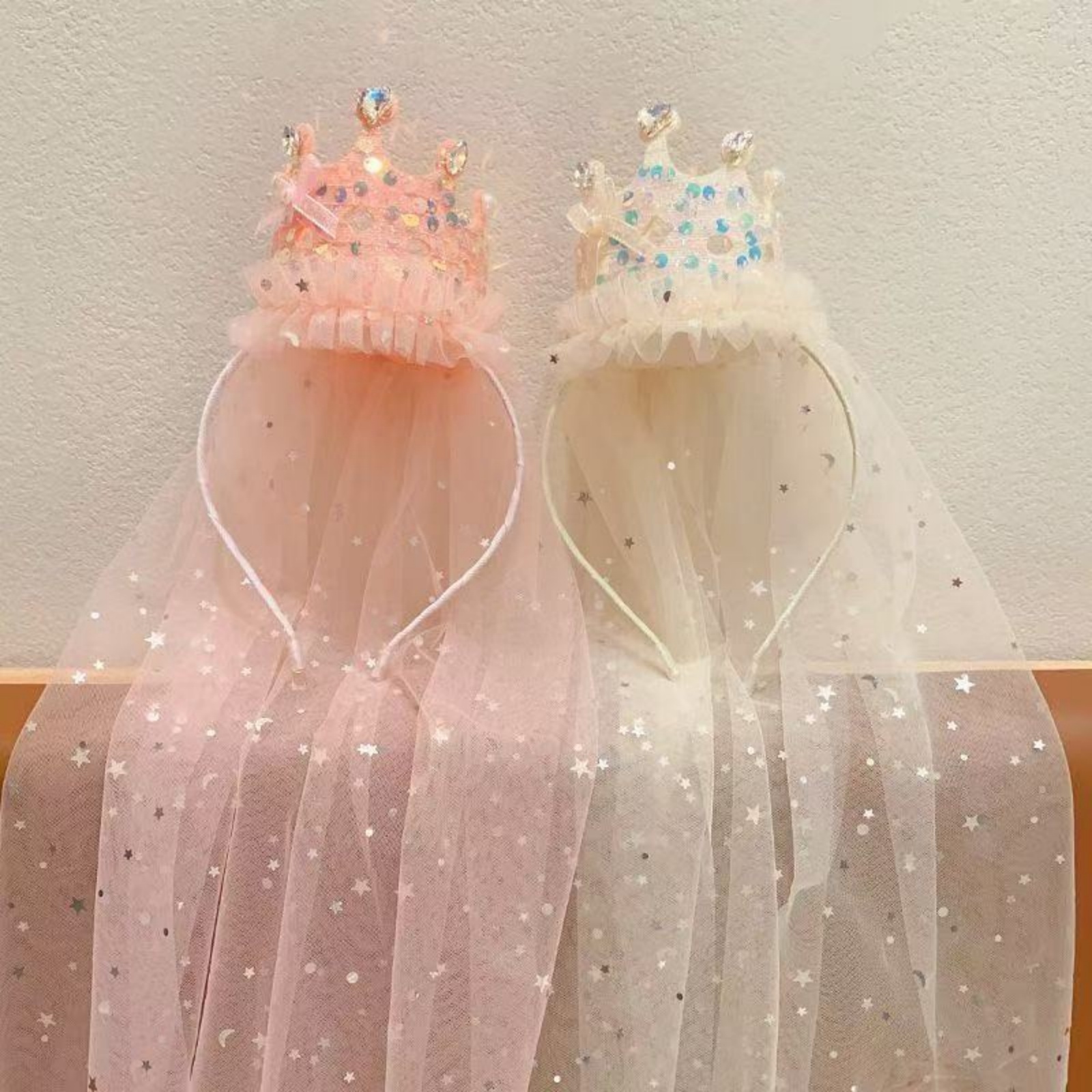 1PC Princess Crown Veil Headba - Philodendron Pink Princess recensie en prijs