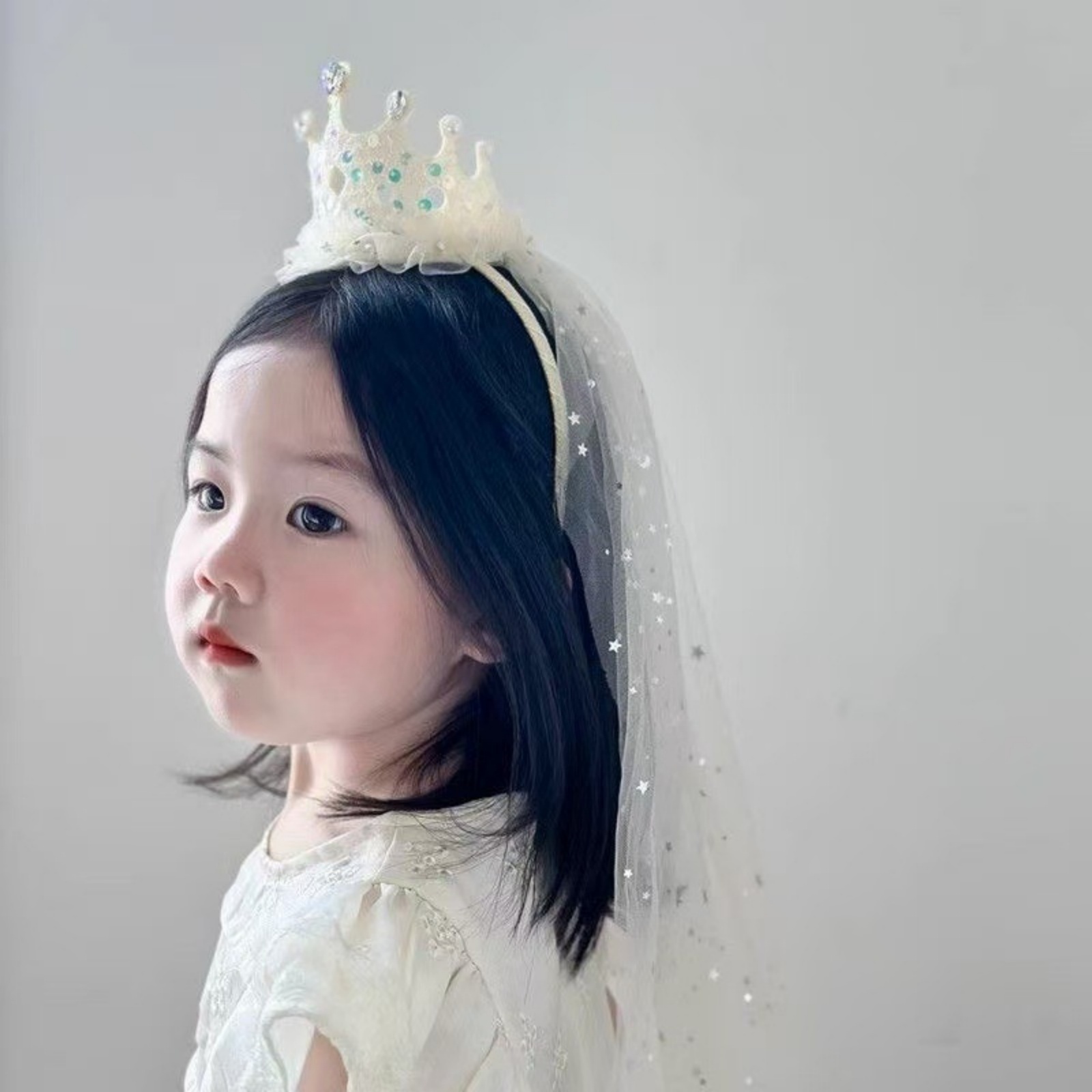1PC Princess Crown Veil Headba - Philodendron Pink Princess recensie en prijs